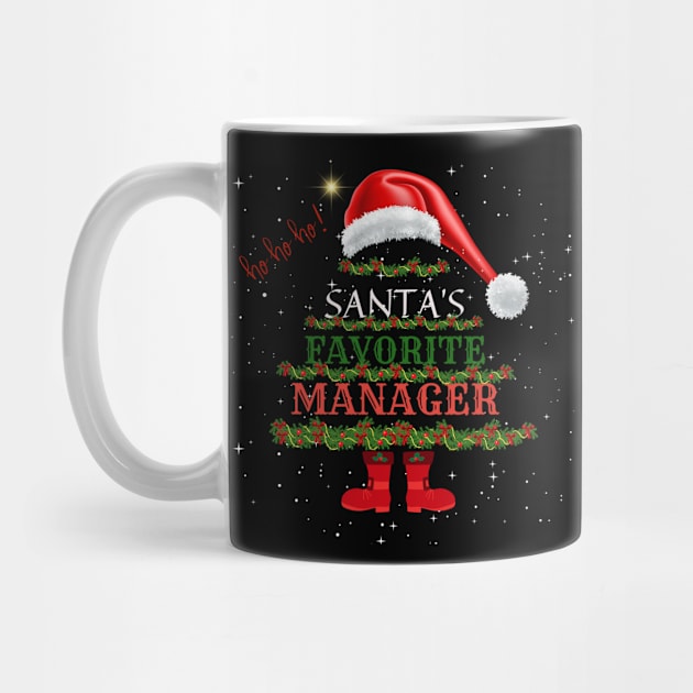 Santa's Favorite Manager Christmas by Positive Designer